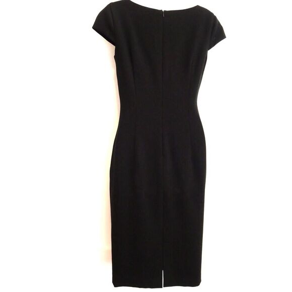 Black Halo Women's Kusia Cap Sleeve Midi Sheath Dress Sz 2 NWOT 498 - Picture 5 of 13